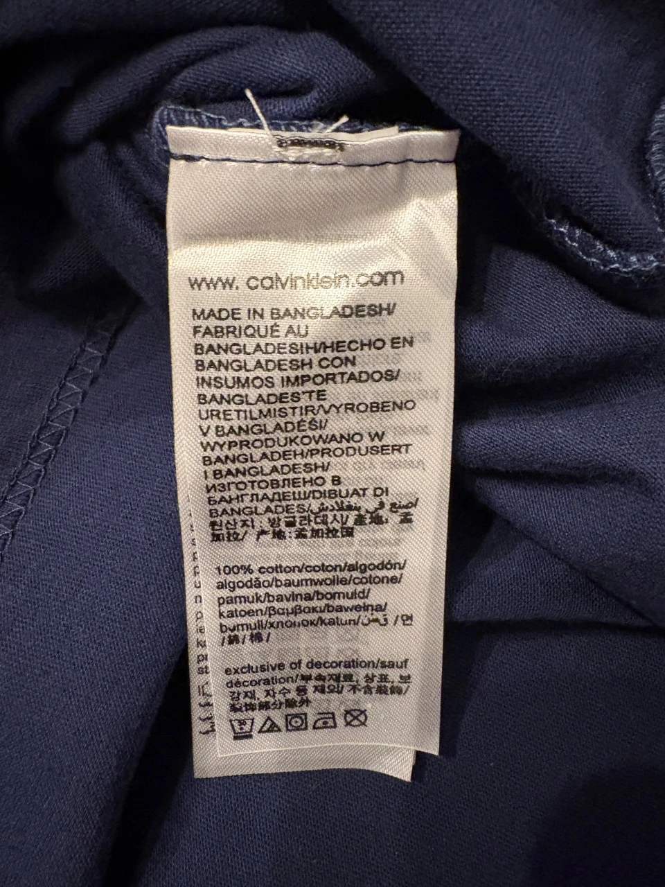Calvin Klein Jeans navy blue t-shirt new – Size M – photo 4